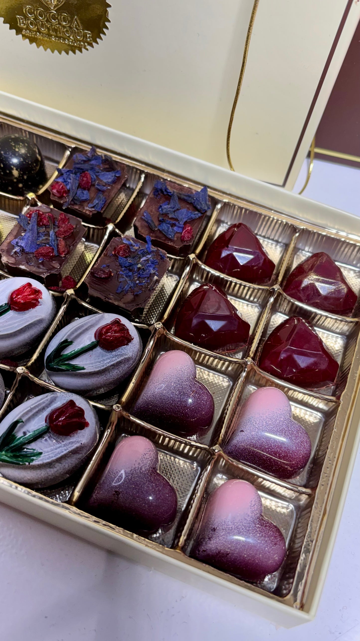 Valentine’s Luxury Chocolate Box – 24 Handcrafted Bonbons