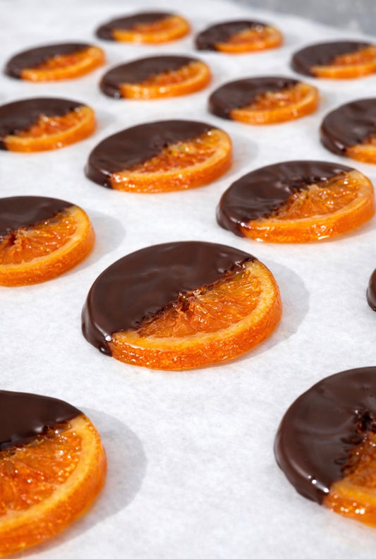 Chocolate-Dipped Candied Orange Peels (8-Piece Gift Bag)